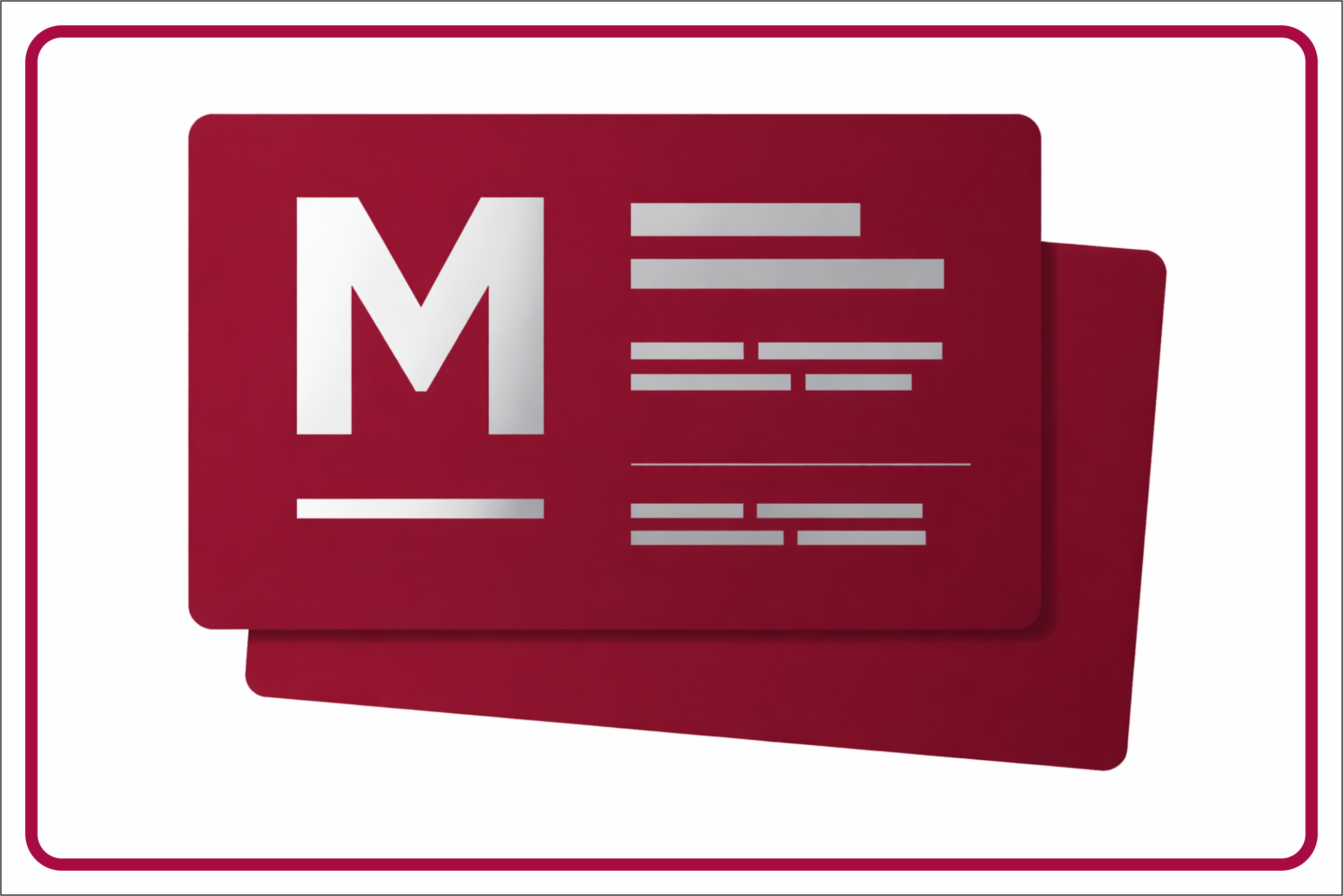 Ламинированные визитки